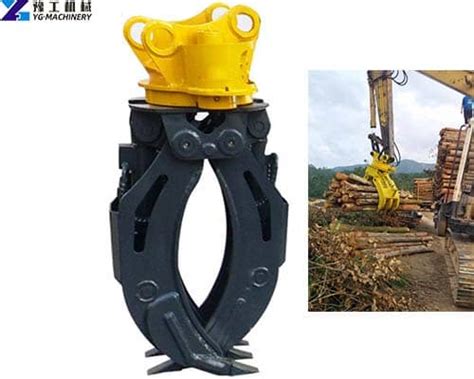 log grapple for mini excavator|mini excavator rotating log grapple.